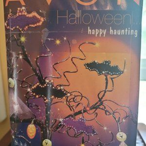 Avon Happy Haunting Glowing Fiber Optic Halloween Tree Original Box